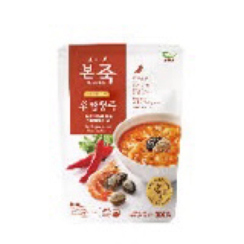 

Bonjuk Spicy Seafood & Vegetable - Bubur instant Pedas Korea