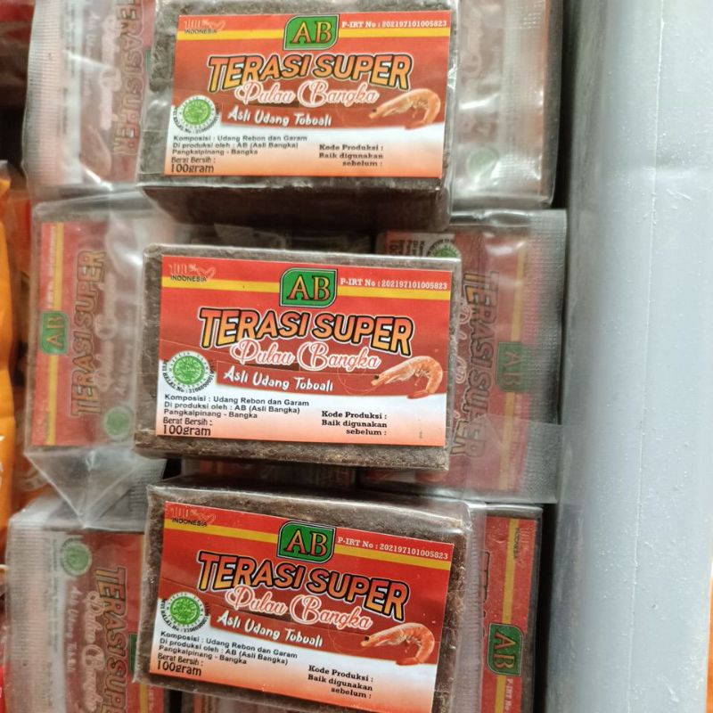 

Terasi Super bangka 100gram