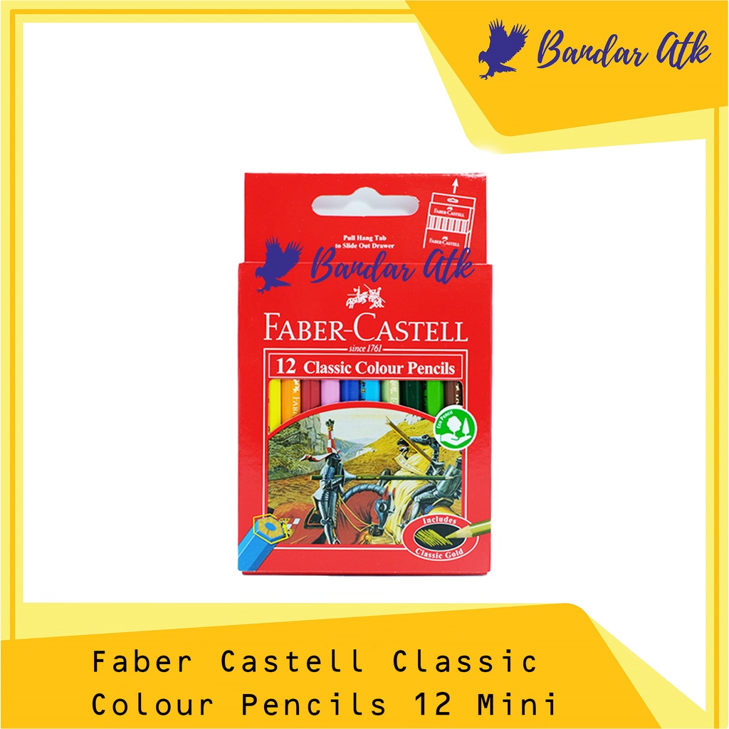 

Pensil Warna Color Pencil Faber Castell 12 Warna Classic Kecil [1 SET]