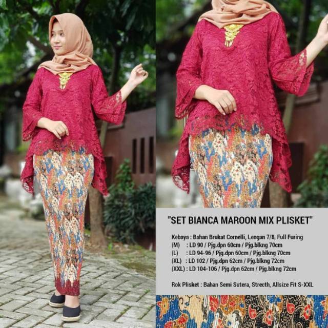 Kebaya modern - kebaya wisuda - kebaya sekolah - kutubaru - kain lilit - kebaya modern