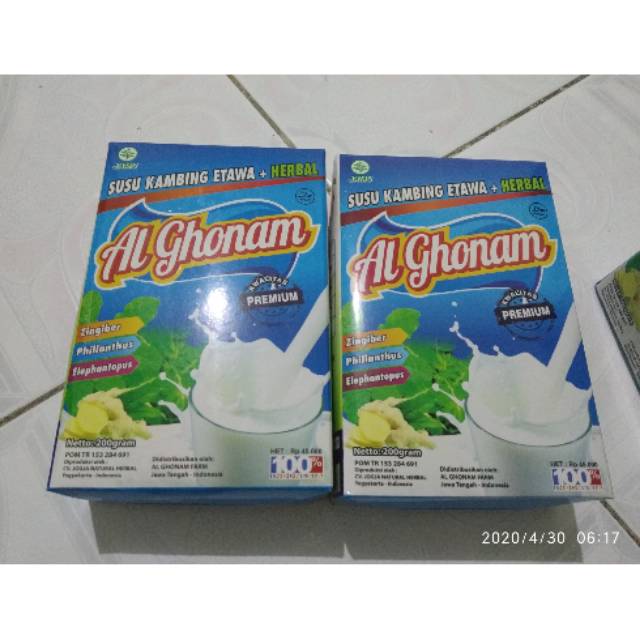 

Alghonam premium susu kambing etawa bubuk + herbal 200gr