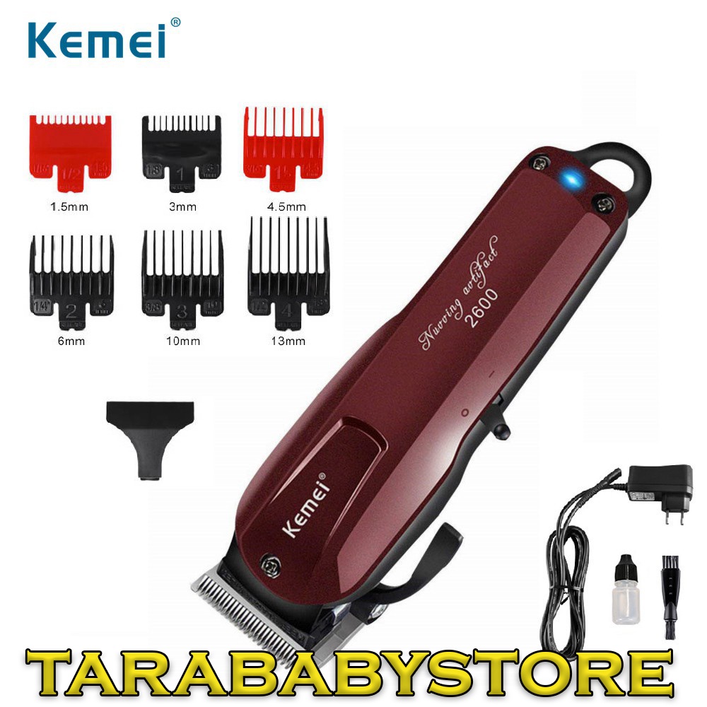 Kemei Km 2600 Professional Rechargeable Electric Hair Clipper Cordless