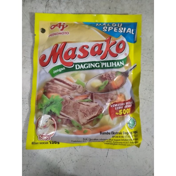 

Masako bumbu kaldu rasa sapi dan ayam penyedap rasa