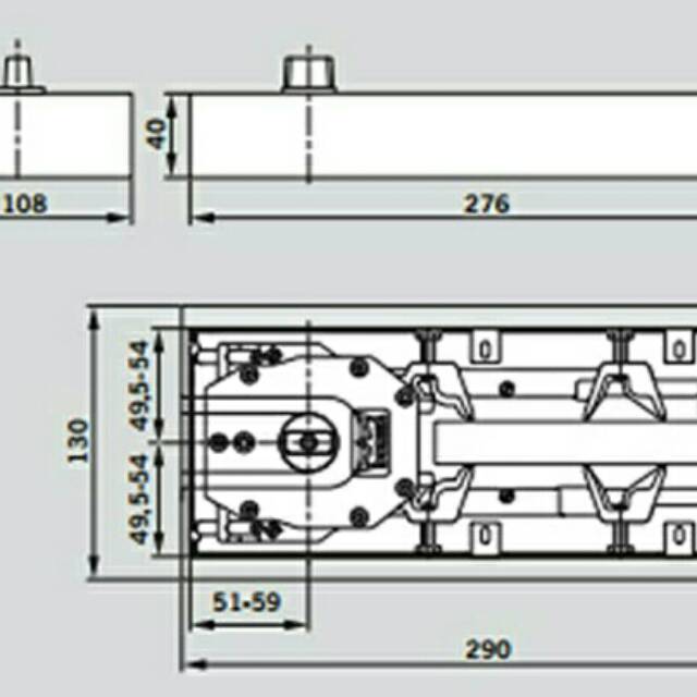 Floor hinge Dorma BTS65