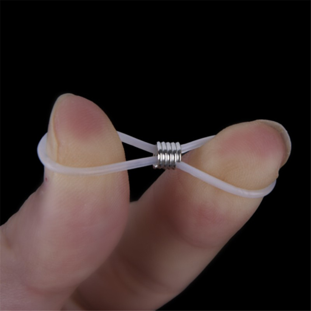 50 Pcs Klip Holder Rantai Kacamata Bahan Silikon Anti slip Ukuran 20mm