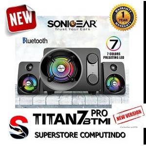 Terlaris  SonicGear Titan 7 BTMI New     Bluetooth  FM Radio  USB  Multimedia Speaker    Termurah