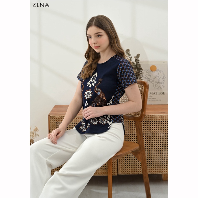 ZASKIA TOP STANDAR &amp; JUMBO - Atasan Batik Wanita Blouse Wanita/ ZENA