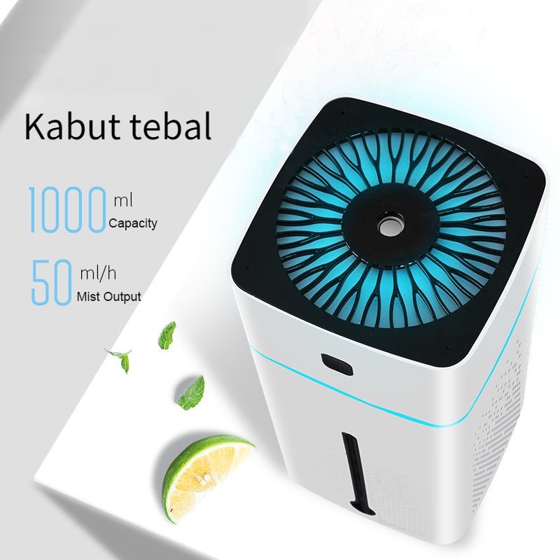 Air Humidifier Anti-Bakar Aroma Diffuser Purifier 1L &amp; 300ml
