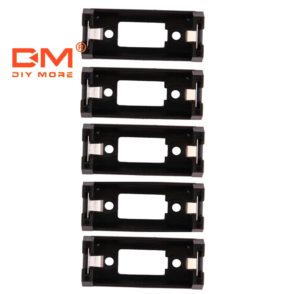 〖Factory Supplier/COD〗5pcs Pcb Plug-In Tipe Cr123A Warna Hitam Untuk Holder Baterai Lithium