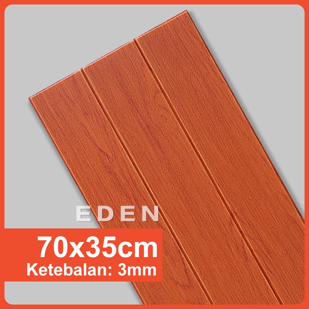 Wallpaper Dinding Foam Motif Kayu 3D serat kayu Stiker-EDEN_BY-1-MINI