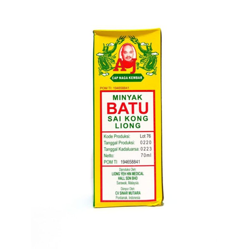 Minyak Batu Sai Kong 70 Ml ( Cap Naga Kembar )