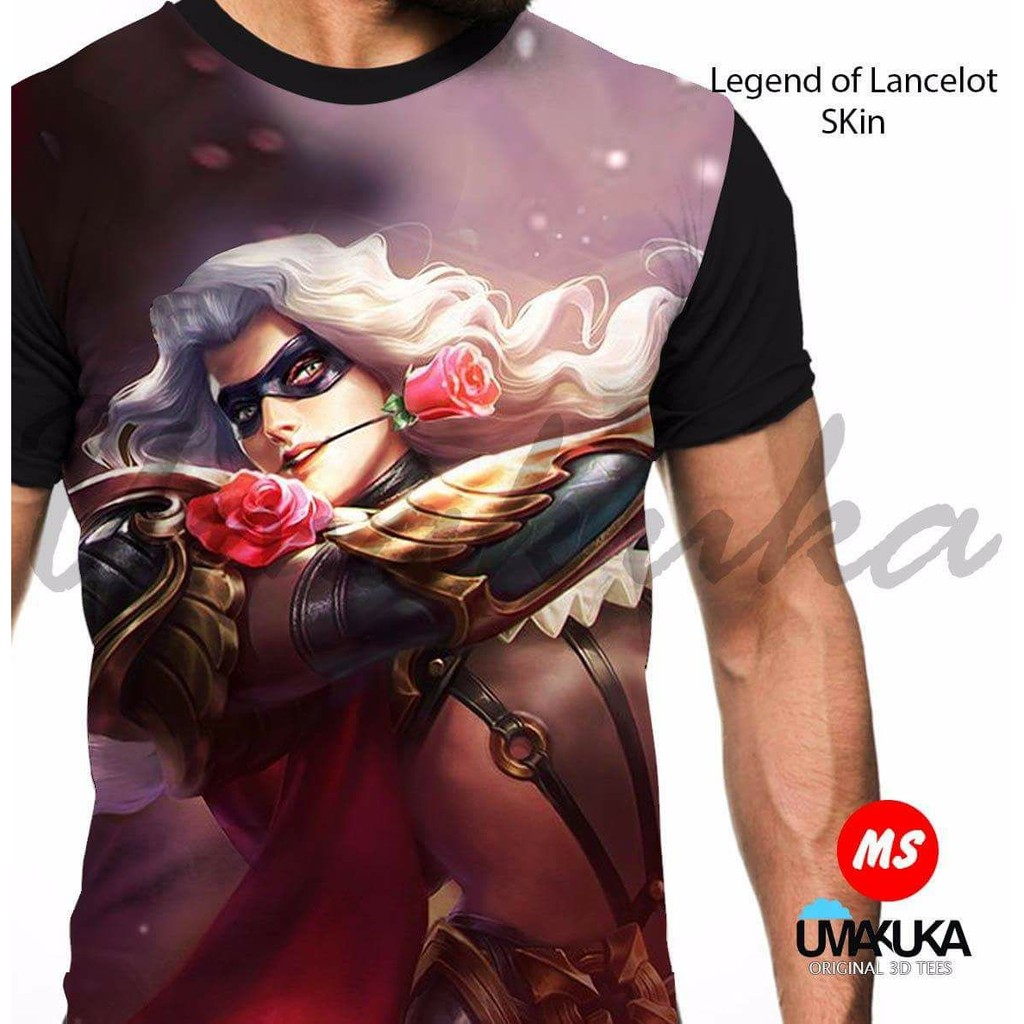 baju kaos mobile legend PUBG ML DOTA lancelot skin tshirt umakuka 3d original premium murah terbaru