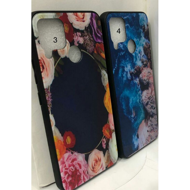 REALME C15 C12 BACK CASE GLASS VIBES CASING SOFTCASE
