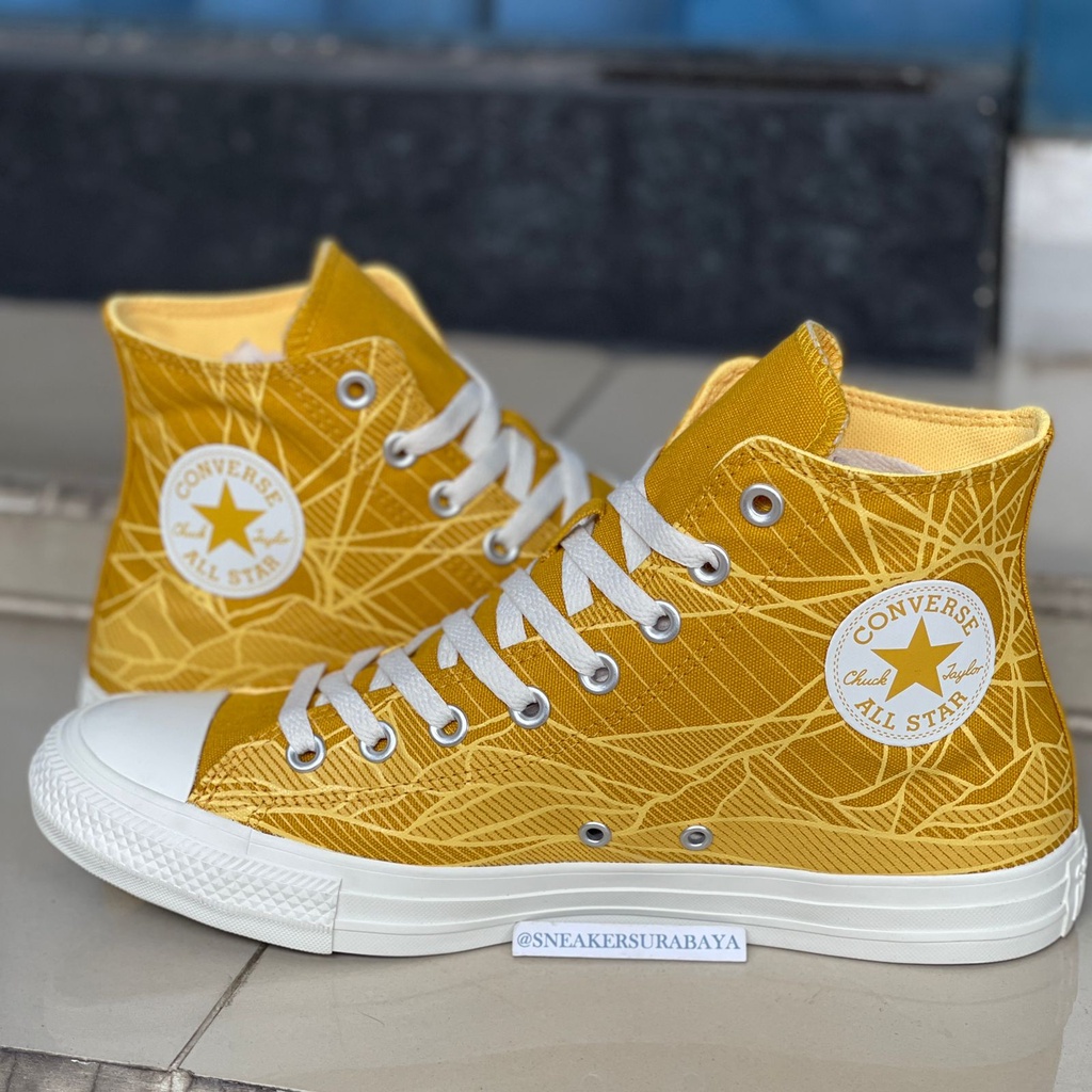 Converse Chuck Taylor Hi Summer Daze Gold Dart