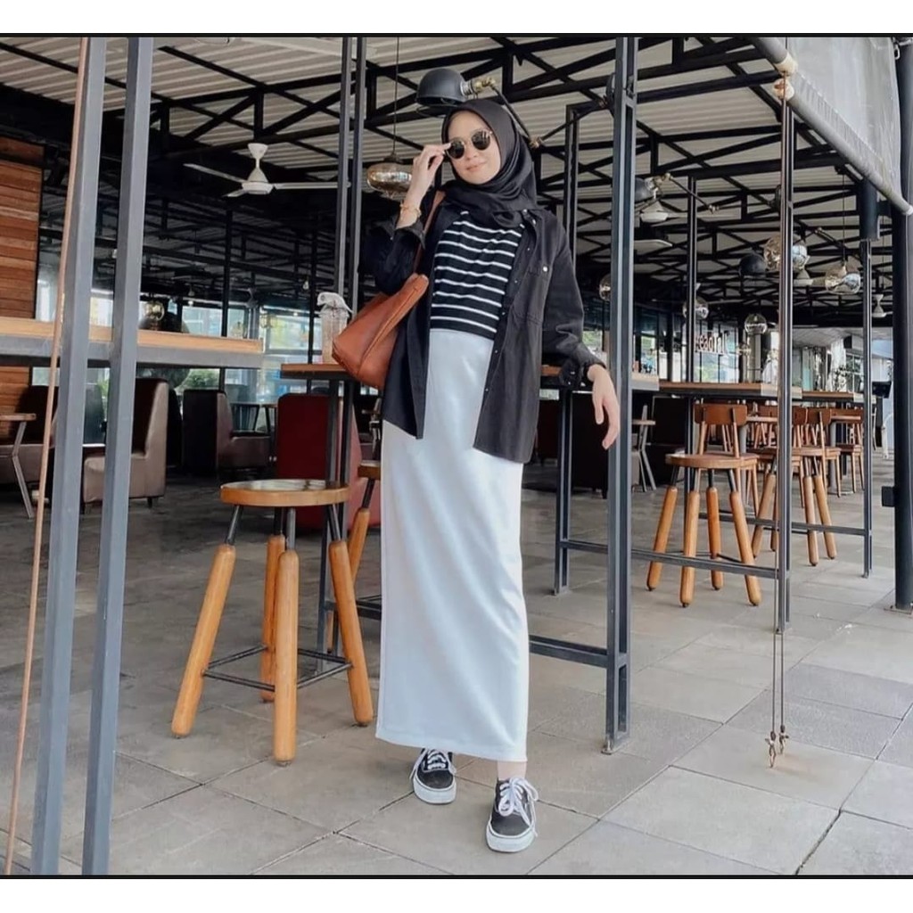 Rok Span Scuba//Rok Kerja//Bawahan Wanita//Fashion Wanita