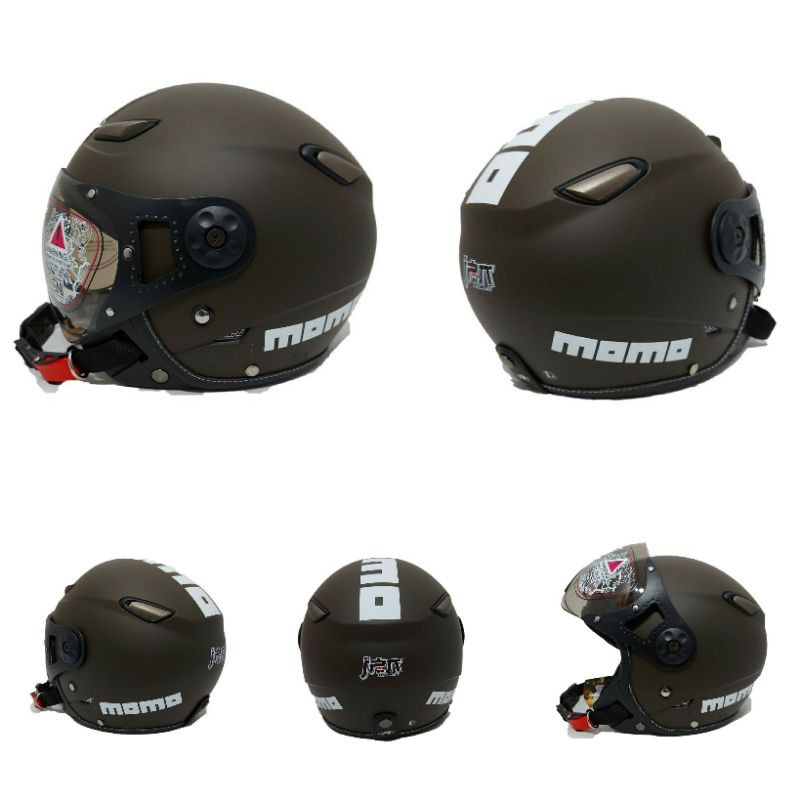 Helm Bogo Jpn Momo Coklat Doff