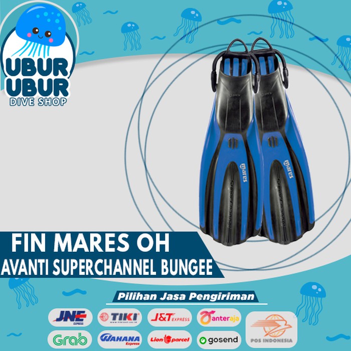 Fin Mares Open Heel SUPER CHANNEL BUNGEE - Fin Diving/Snorkeling