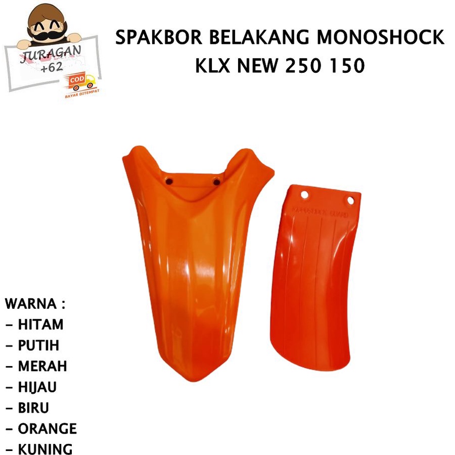 SPAKBOR SET KLX NEW 150 250 DTRACKER BELAKANG COVER LUMPUR MONOSHOCK D TRACKER