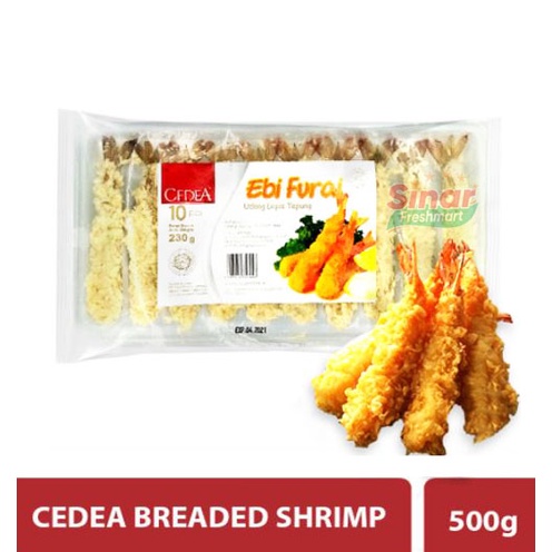 

[SINAR.FRESHMART] CEDEA Ebi Furai Breaded Shrimp [230gr]