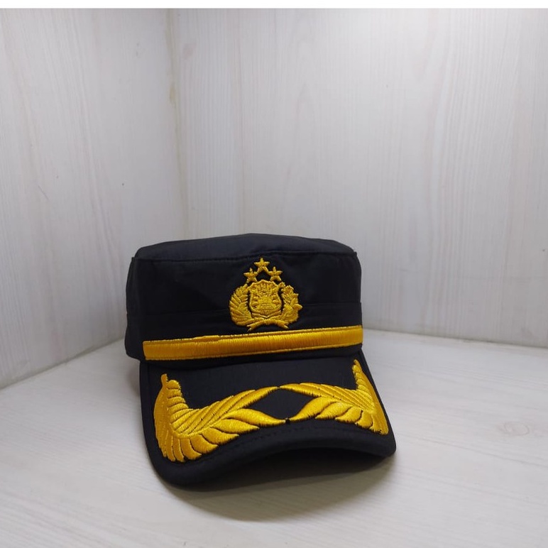 Topi Komando POLRI Pamen Hitam