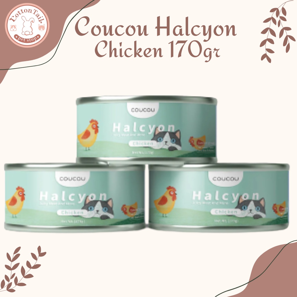 Makanan Kucing Coucou Halcyon Kaleng 170gr