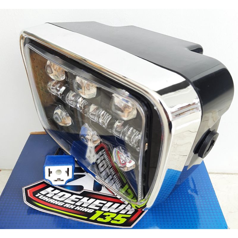 LAMPU DEPAN OVAL RX KING LED DYMAKER-7