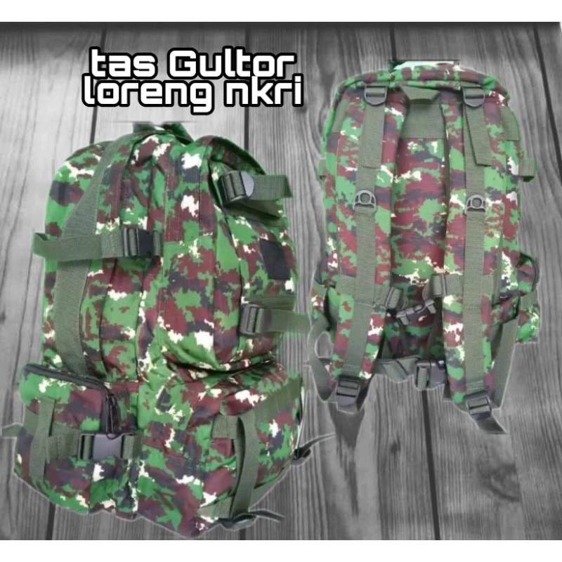 Tas ransel gultor 511 jumbo tas ransel hijau army tas tactical outdoor besar bonus rubber/tempelan