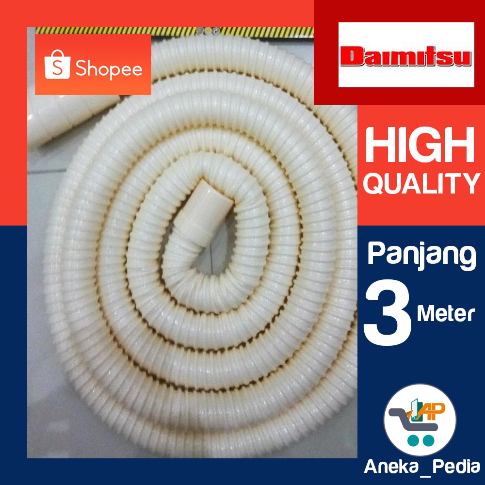 3 Meter Selang Drainhose Pembuangan Mesin Cuci  Otomatis 1 Tabung DAIMITSU