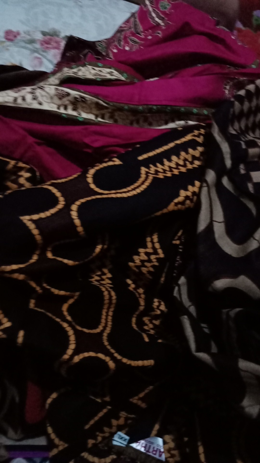 Tunic Monica Parang #3 Batik Casual Tunik Seragam Kerja Kantoran Muslim Warna Jadul Jumbo