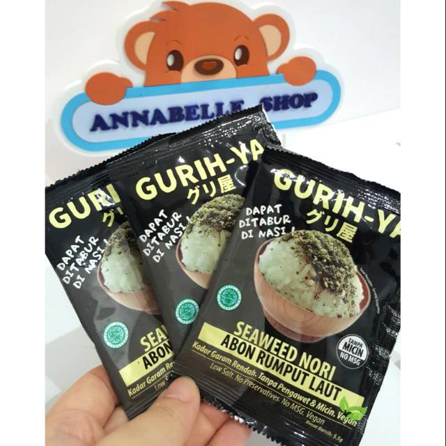 Gurih Ya SEAWEED ORIGINAL  sachet 5,5gr seasoning abon rumput laut spicy aonori