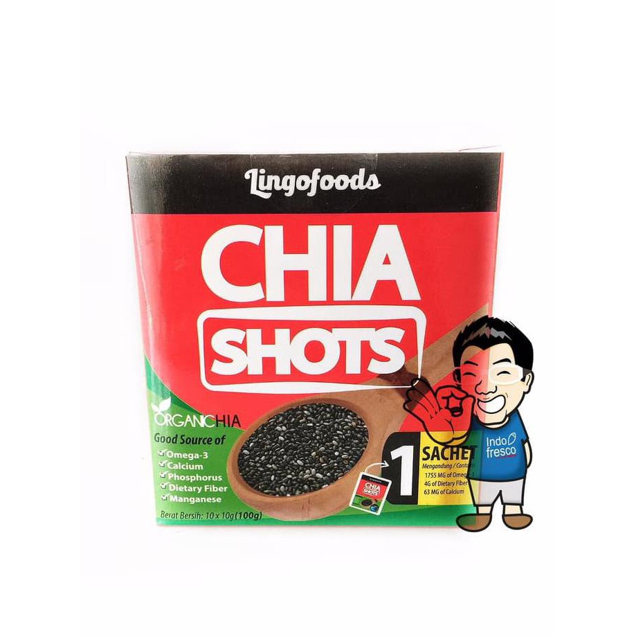 

Super Sale Lingofoods Chia Shots- Organic Chia Seeds 10Sachet Ready Stock