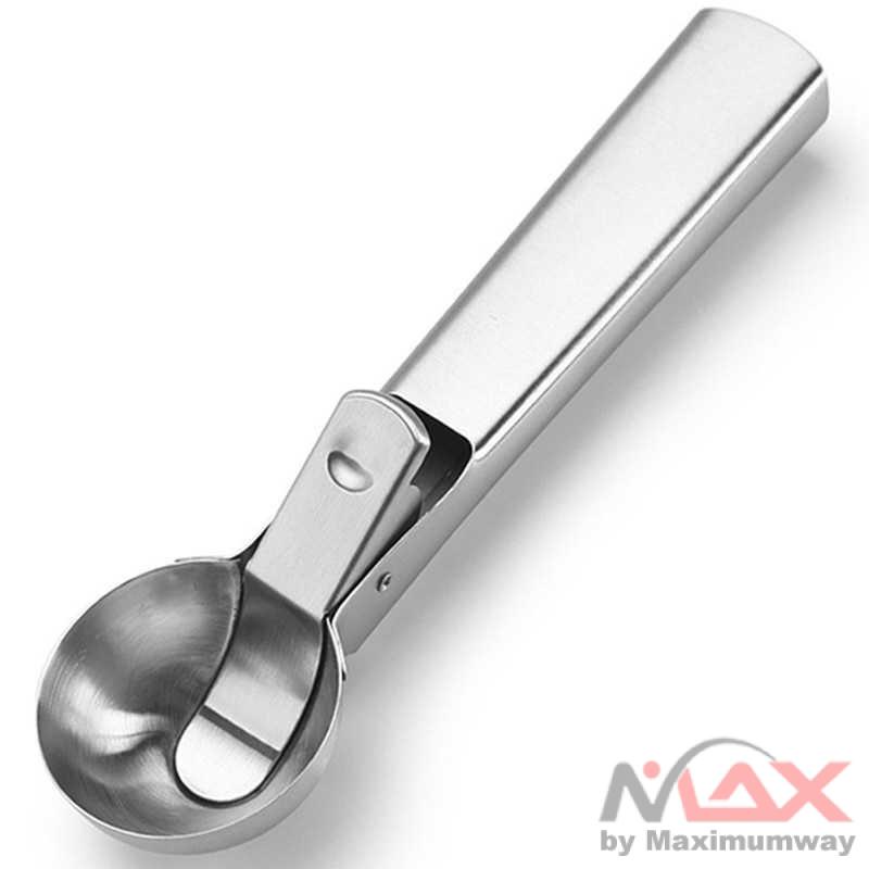 Sendok Ukur KNIFEZER Sendok Takar Es Krim Gula Kopi Ice Cream Scoop Spoon - 164z Warna Silver