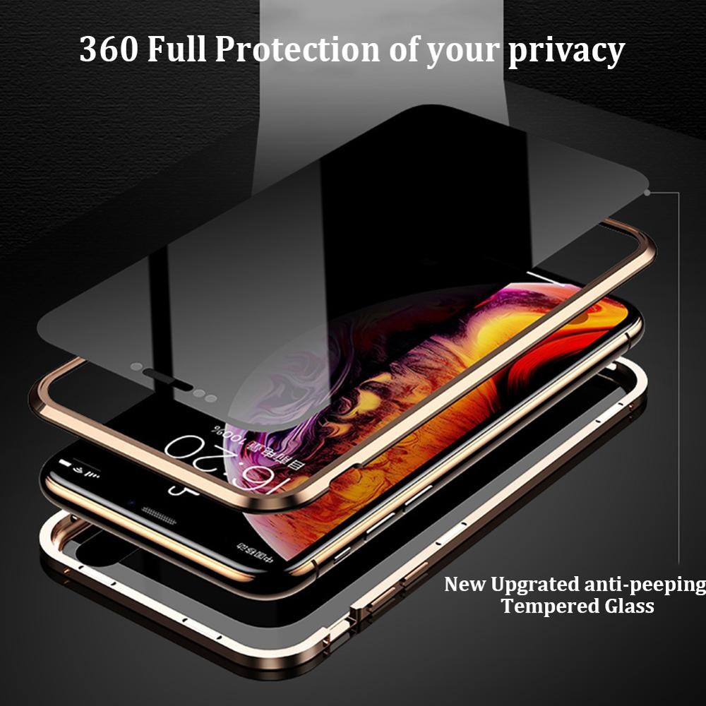 iPhone 6 Plus SPY Depan Belakang Premium 2in1 Magnetic Glass Fullcover