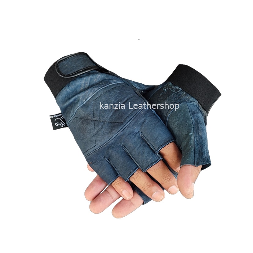 Kanzia Leathershop Sarung Tangan Motor Kulit Half Limited Edition
