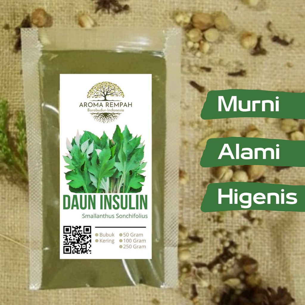 

DAUN INSULIN BUBUK MURNI - YAKON - Smallanthus Sonchifolius - JSR - HERBAL - PREMIUM QUALITY