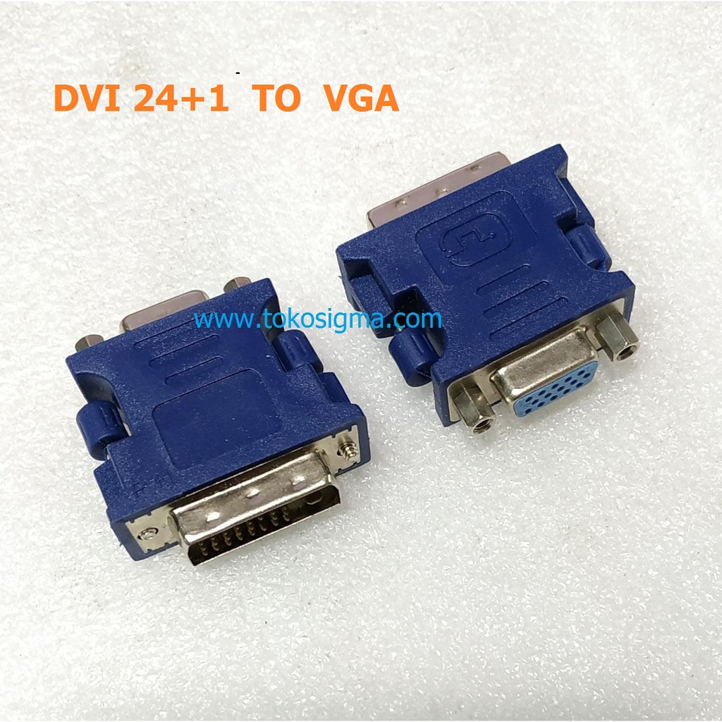 Dual Link DVI-D Pin 24+1 Male to VGA female ADAPTER PASIF DVI to VGA