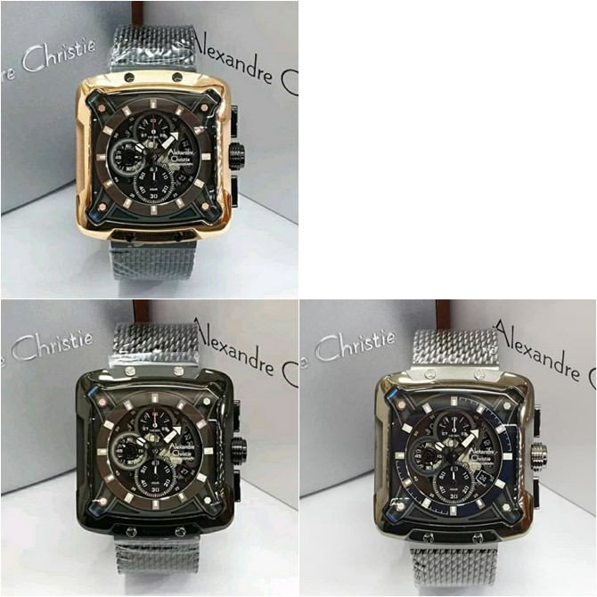 JAM TANGAN PRIA ALEXANDRE CHRISTIE AC 3030 RANTAI ORIGINAL