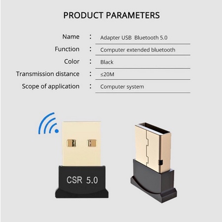 USB Bluetooth V5.0 Support windows 7, 8, 10, vista, XP, Mac