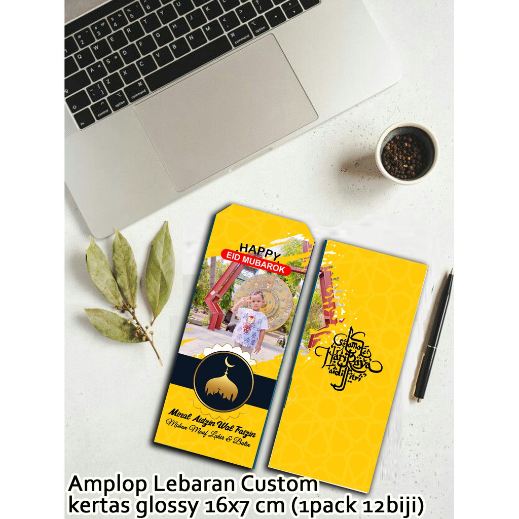 

12 pcs amplop lebaran Cusstom nama foto