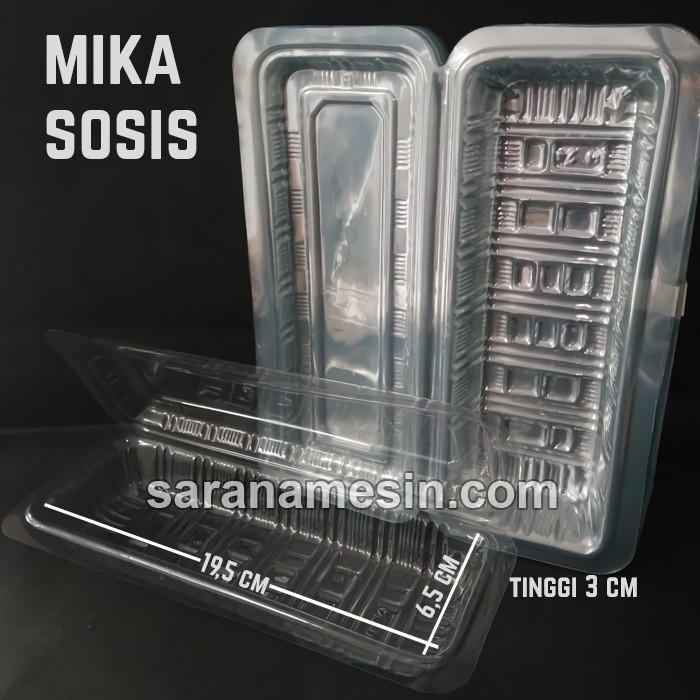 (ISI 50) Mika Sosis Besar Tempat Sosis Tray Sosis