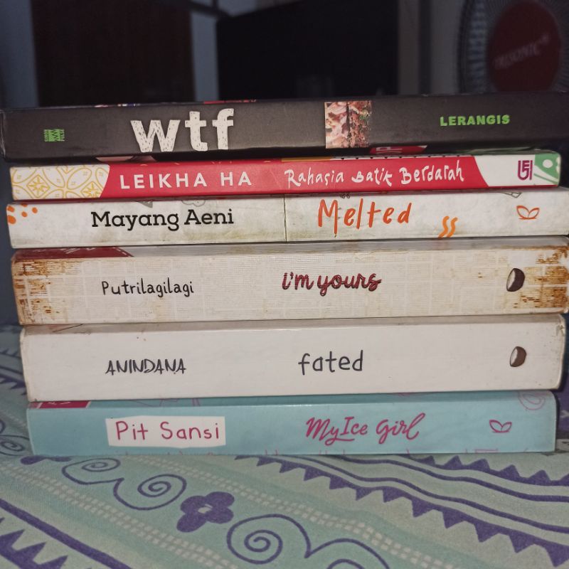 novel preloved my ice girl, fated, im yours, melted, wtf (inggris), rahasia batik berdarah