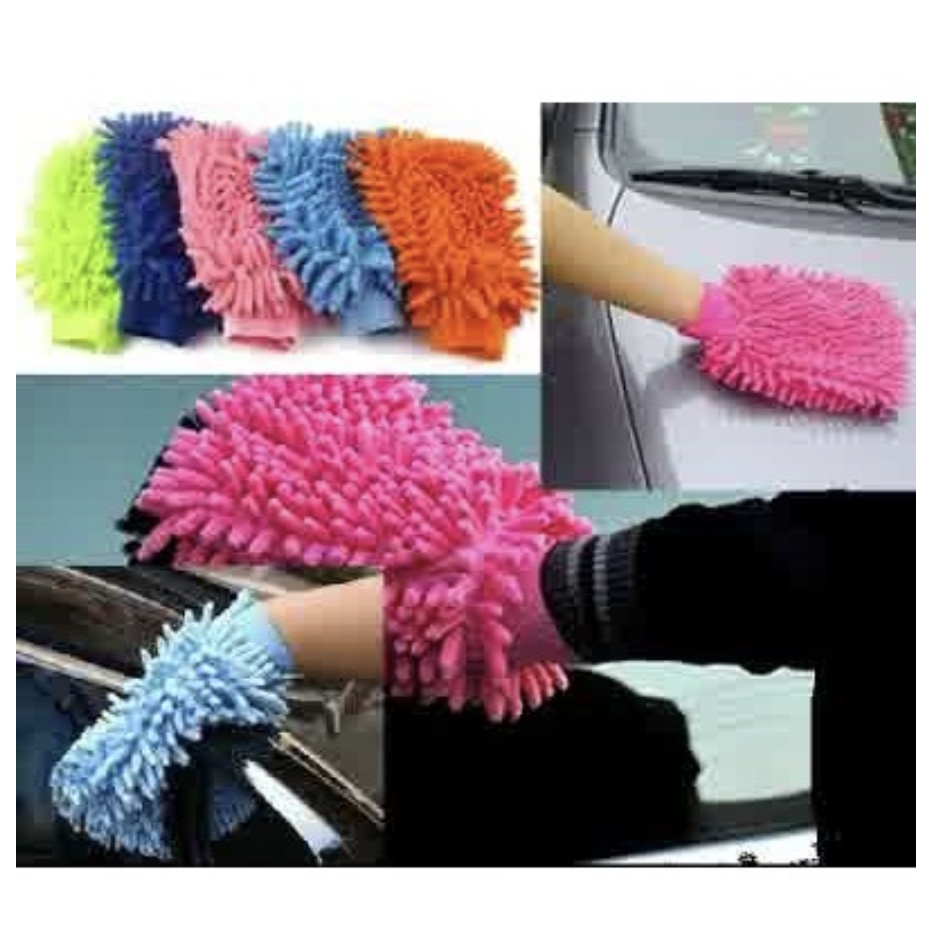 【GOGOMART】Microfiber Cleaning Glove / Sarung Tangan Pembersih Debu