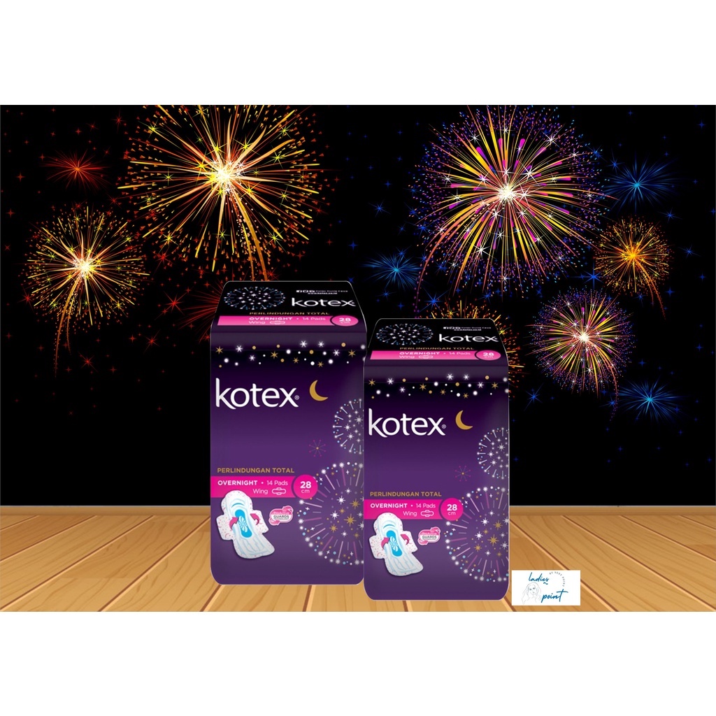 Kotex Total Protection Overnight 28cm