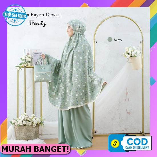 Mukena Dewasa Jaya Raya Katun Rayon Premium, Mukena Premium Lebaran 2022, Model Mukena Jumbo Terbaru 2022, Mukena Premium, Mukena Katun, Mukena Rayon, Mukena Dewasa Lebaran 2022, Bahan Mukena Adem, Mukena Terbaru Untuk L Mukena Dewasa Flowly Rayon Printin