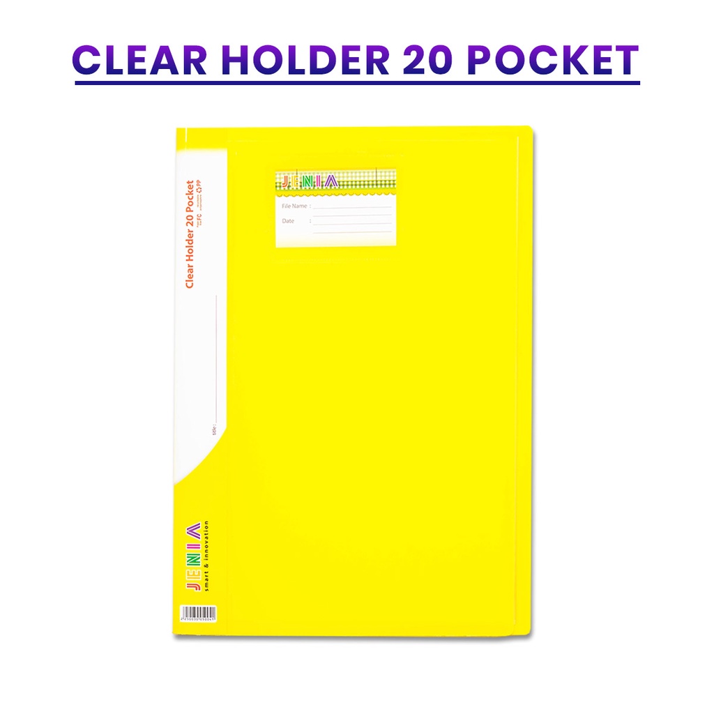 

Map Plastik / Map File / Clear Holder 20 Lembar Kantung Map Plastik Polos F4 Folio - PBZ