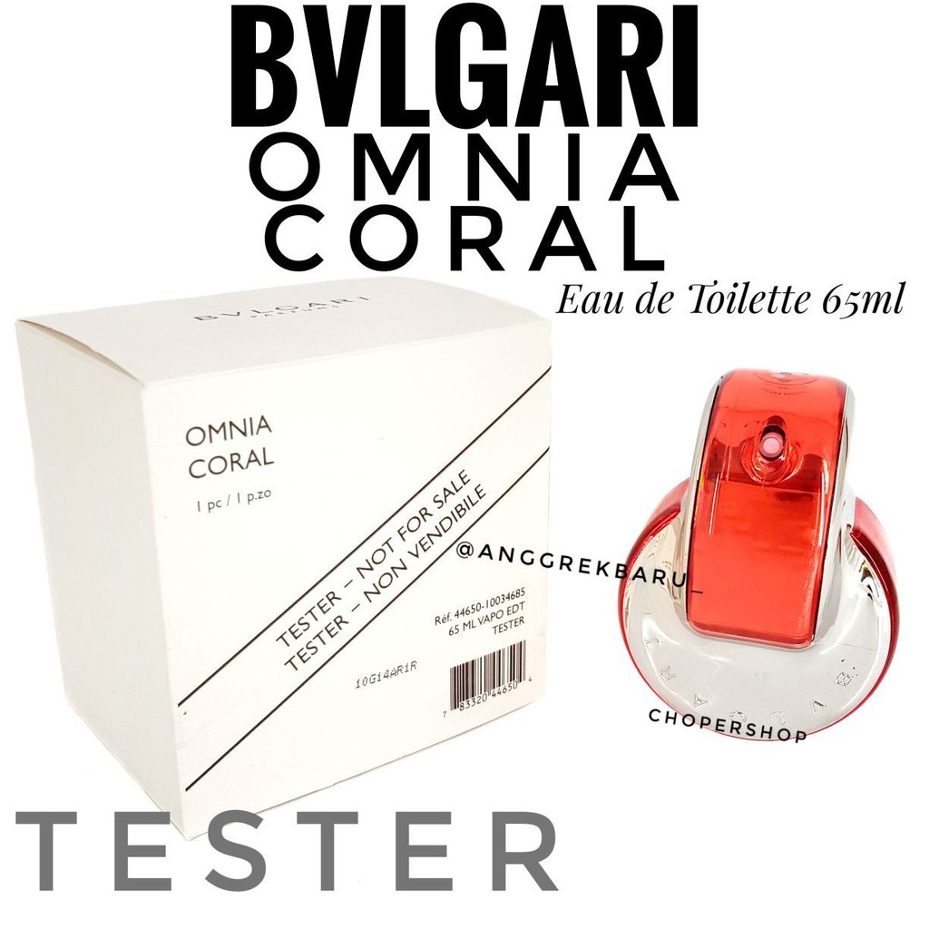 Parfum Tester Original Bvlgari Omnia Coral 65ml