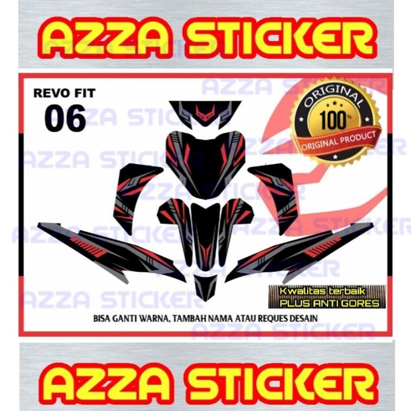 Sticker Striping Decal Revo Fit Full Body, Sticker Decal Revo Full Body, Decal Revo Fit 06