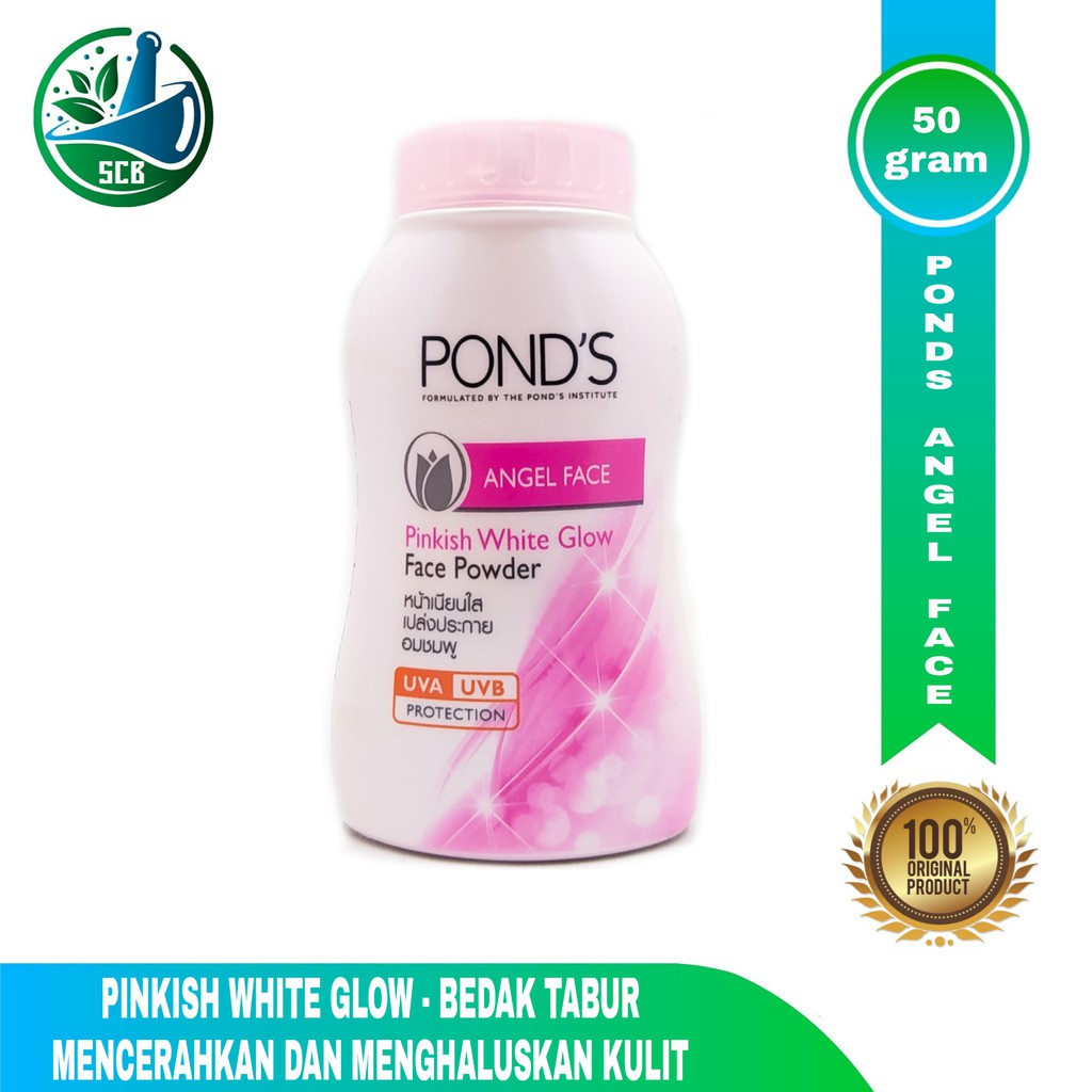 Pond's Angel Face Pinkish White Glow 50gram - Bedak Tabur Ponds angel face