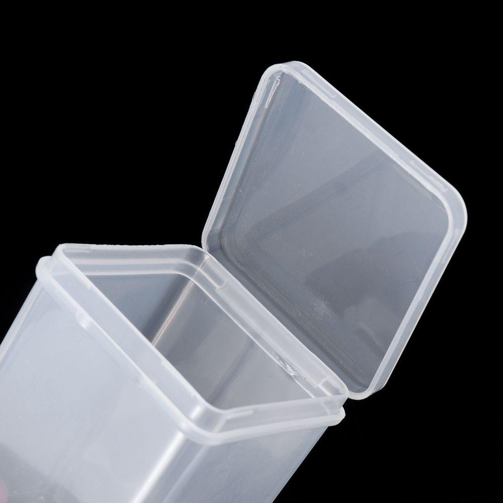 Nanas Kotak Penyimpanan Kecil Transparan Nail Art Screw Storage Plastik Perhiasan Organizer Case