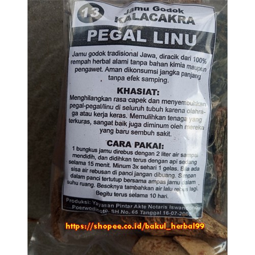 

JAMU GODOK PEGAL LINU